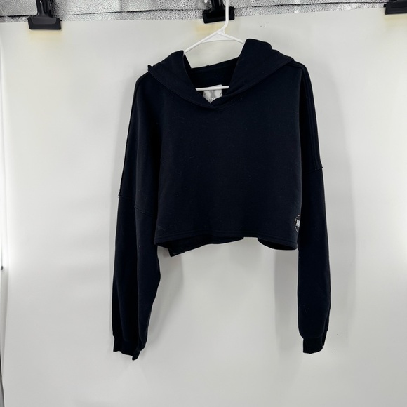 Savage X fente Black Cropped Hoodie Top size 2X - Picture 1 of 7